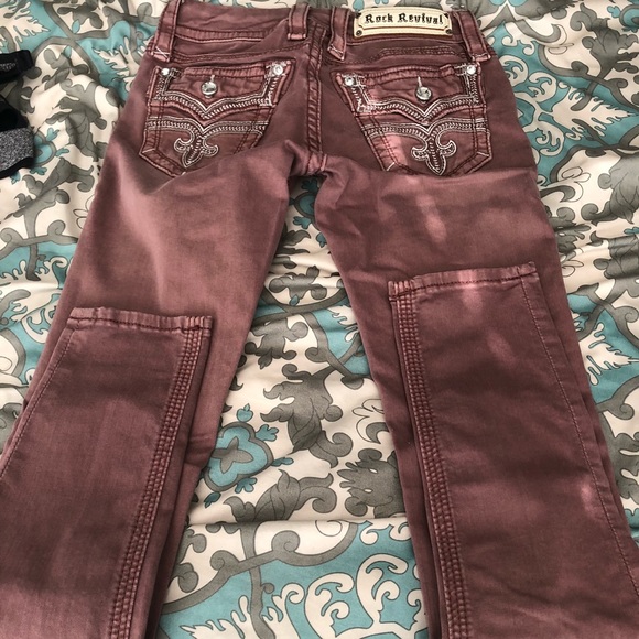 Rustic red size 25 Rock Revival pants - Picture 2 of 2
